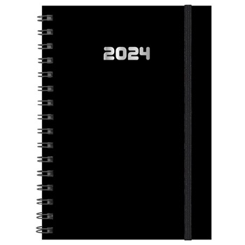 Agenda 2024 Cangini N 7 C/E Semana Gofrada Negro