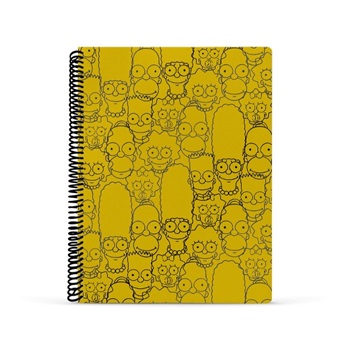 Simpsons Cuaderno A4 Tapa Semirigida 80 Hs