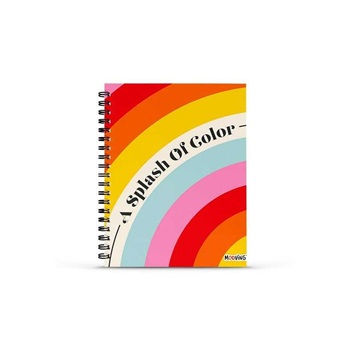Rainbow Cuaderno 16x21 Tapa Dura Espiral